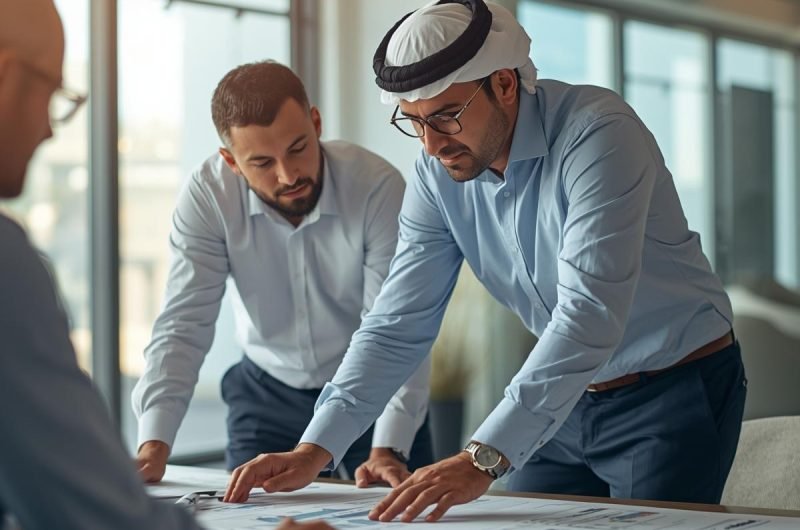 create an image of Facility Management & AMC_ show a man working